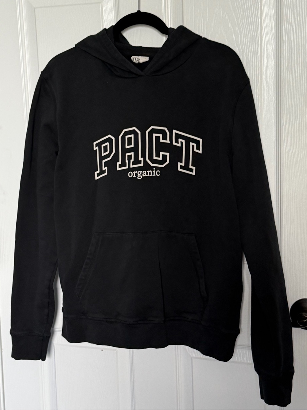 Pact Black Hoodie with White 'PACT' Logo